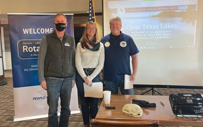 Denton-Lake Cities Rotarians join forces with 2 other clubs to Support the Environment